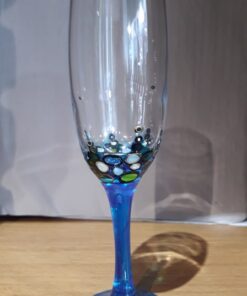 Flûte à Champagne peint à la main Bulles