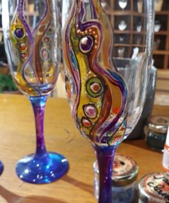 verres peint à la main motifs Shéhérazade