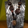 Sautoir en bois et onyx