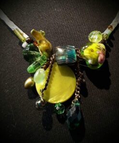 Collier fantaisie pomme verte