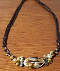 collier biwa et perles de rivière