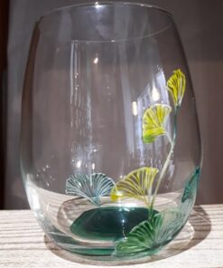 Verre à eau peint à la main Jinko